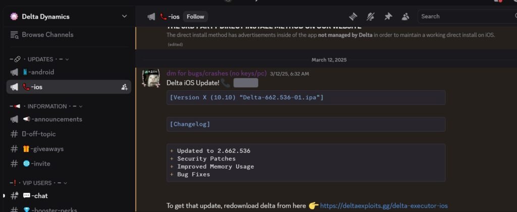 Delta Discord Server Inside Look