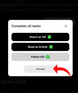 Click unlocked button