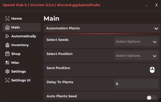 Grow a Garden Script SpeedHubX Keyless