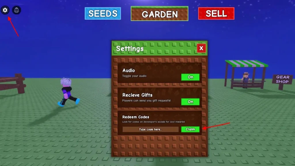 How To Redeem redeem grow a garden codes