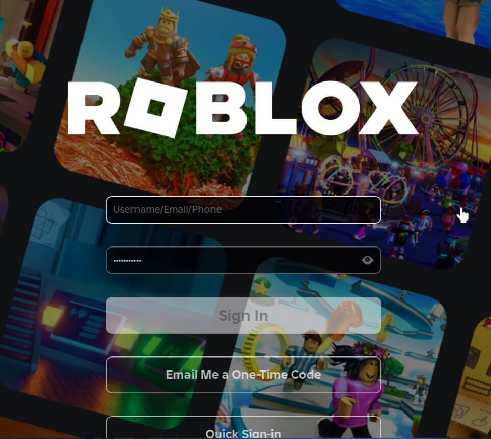 Android Roblox Sign in